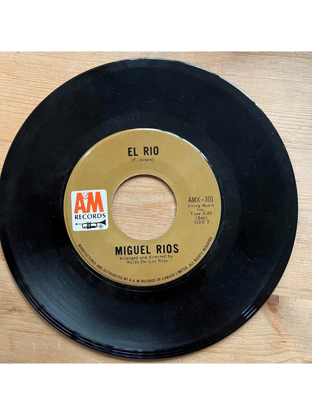 Miguel Rios - El Rio/A Song of Joy 45rpm VG+ R14